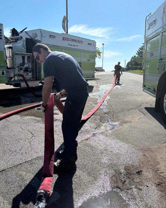 preparing equipment to be put up after use