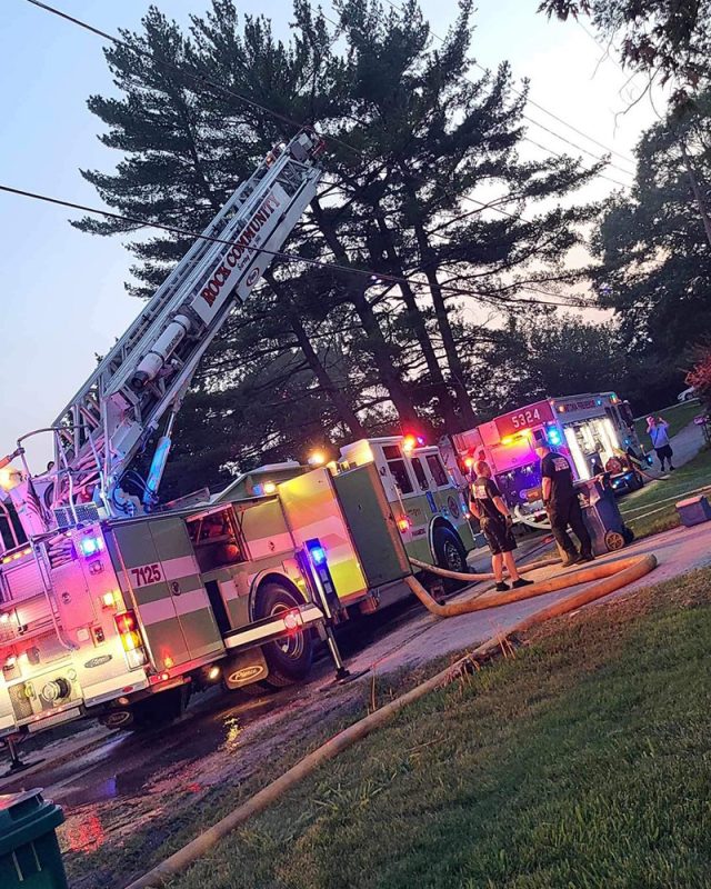 wrapping up after the fire